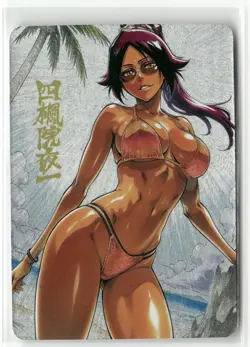 Yoruichi Shihoin BANDAI BLEACH Holographic Art Anime Collectible Card - Image 1