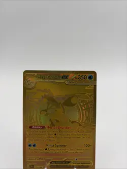 Chaos Rising Mega Greninja EX Gold Full Art Card Mega Hyper Rare 122/086 Pokemon - Image 2