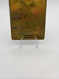 Chaos Rising Mega Greninja EX Gold Full Art Card Mega Hyper Rare 122/086 Pokemon - Image 3