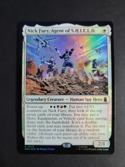 Nick Fury, Agent of S.H.I.E.L.D. (Foil) Rare MTG Marvel Super Heroes - Image 1