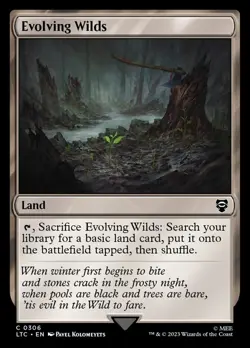 Evolving Wilds (LTC) - MTG - Land - Excellent - Image 1