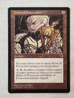 NM Helm of Possession Tempest Mtg Magic the Gathering - Image 1