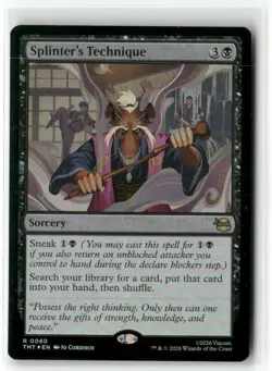 Splinter's Technique 0080 Teenage Mutant Ninja Turtles Magic: Foil NM - Image 1