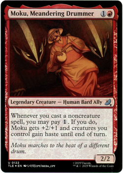 Moku, Meandering Drummer Foil 0122 Avatar: The Last Airbender: Eternal-Legal TLE - Image 1