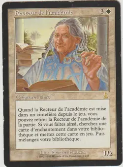 x1 carte Academy Rector MAGIC MTG 1999 EX FRENCH Destinee d'Urza - Image 1