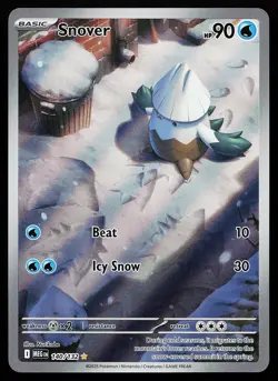 Snover 140/132 Illustration Rare Mega Evolution Pokemon Card - Image 1
