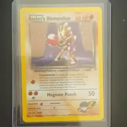 Pokemon TCG Rocket's Hitmonchan 011/132 Gym Heroes Holo Rare Unlimited - Image 1
