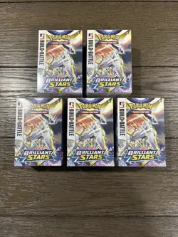 Pokemon TCG Brilliant Stars Build and Battle Kit - Lot Of 5 Boxes New/Sealed - Image 1