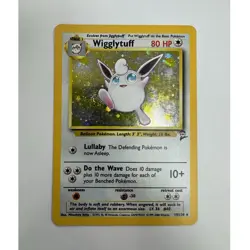 Pokemon Wigglytuff 19/130 Base Set 2 Holo Rare Stage 1 80 HP English 2000 - Image 1