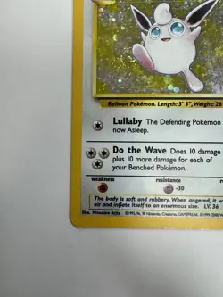 Pokemon Wigglytuff 19/130 Base Set 2 Holo Rare Stage 1 80 HP English 2000 - Image 3