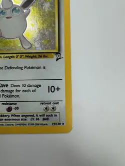 Pokemon Wigglytuff 19/130 Base Set 2 Holo Rare Stage 1 80 HP English 2000 - Image 4