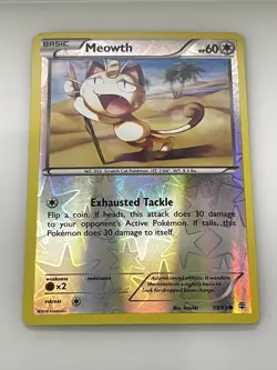 Meowth 53/83 Common Generations Pokemon Reverse Holo Lightly Played - Image 1
