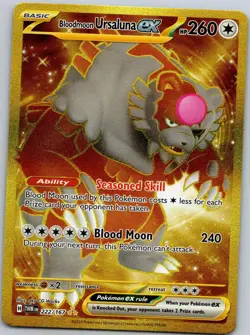 BLOODMOON URSALUNA EX 222/167 TWM Hyper Rare NM/M Pokemon - Image 1