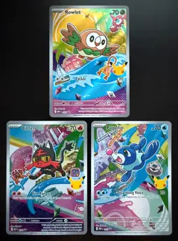 First Partner Illustration Collection Series 1 - GEN 7 Set - NM - Pokemon TCG - Image 1