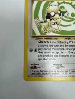 Pokemon Smeargle 30/75 Neo Discovery Rare Basic 50 HP English 2001 - Image 3