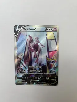 Mewtwo V (Alternate Full Art) 072/078 Pokemon GO Holo - Image 1