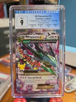 ✨✨ CGC 9 M Rayquaza EX 76/108 Celebrations Classic Collection Pokemon CGC 9 - Image 1