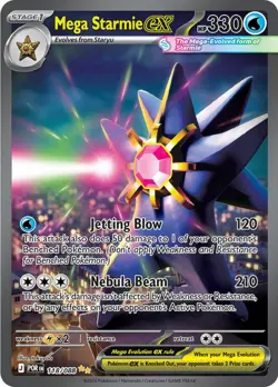 Mega Starmie ex - 118/088 - Special Illustration Rare NM, English Pokemon Perfec - Image 1