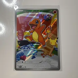 Pokemon TCG Mega Evolutions Charmander Illustration Rare #038 Black Star Promo - Image 1