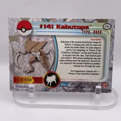 #141 Kabutops Topps LP Blue Logo Pokemon TV Animation Edition Non Holo - Image 2