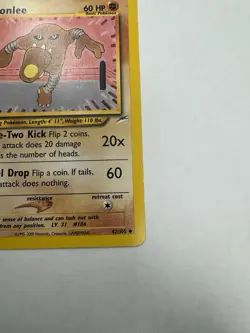 The Pokemon Company Hitmonlee 42/105 Neo Destiny Unlimited Uncommon Basic 60 HP - Image 4