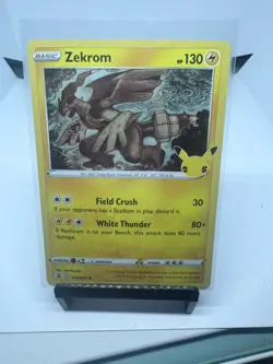 #010/025 Zekrom Holo Rare - Pokemon TCG Celebrations 25th Anniversary 2021 - NM - Image 1