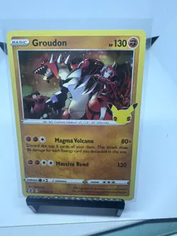 Groudon Holo Rare 017/025 Celebrations 25th Anniversary Pokemon TCG - Image 1