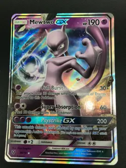 Mewtwo GX ULTRA RARE 39/73 Pokemon SM Shining Legends NM Holo 2017 - Image 1