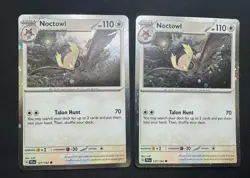 Pokemon TCG - Noctowl - 127/162 Temporal Forces - Cosmos Holo Promo - Image 1