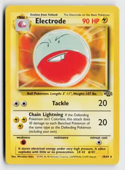 Electrode 18/64 Rare Jungle Pokemon Moderately Played - Image 1