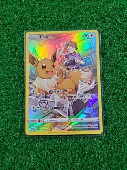 Pokemon TCG Eevee TG11/TG30 Brilliant Stars Trainer Gallery Holo Rare TG11/TG30 - Image 1
