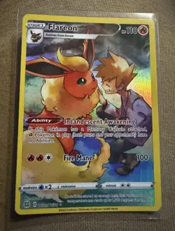 Pokemon TCG Flareon Trainer Gallery Brilliant Stars TG01/TG30 - Image 1
