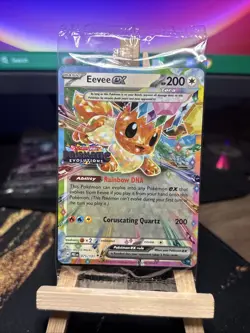 Pokemon Prismatic Evolutions Surprise Box Promo EEVEE EX #075/131 SEALED - Image 2