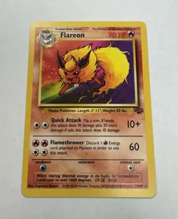 The Pokemon Company Flareon 19/64 Jungle Unlimited Rare Stage 1 70 HP Regular - Image 1