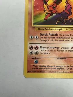 The Pokemon Company Flareon 19/64 Jungle Unlimited Rare Stage 1 70 HP Regular - Image 3
