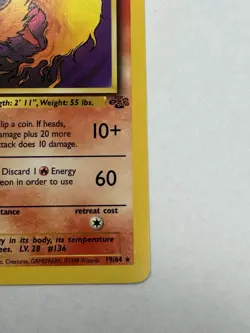 The Pokemon Company Flareon 19/64 Jungle Unlimited Rare Stage 1 70 HP Regular - Image 4