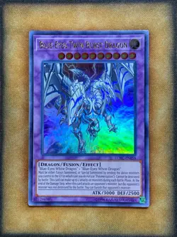 Yugioh Blue-Eyes Twin Burst Dragon LCKC-EN058 Ultra Rare NM - Image 1
