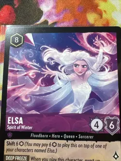 Elsa Spirit Of Winter Holo Legendary Disney Lorcana Fabled Mint Condition 43/204 - Image 2