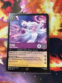 Elsa Spirit Of Winter Holo Legendary Disney Lorcana Fabled Mint Condition 43/204 - Image 4