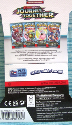Journey Together Scarlet & Violet Booster Packs 2 New/Factory Sealed 22 cards - Image 3