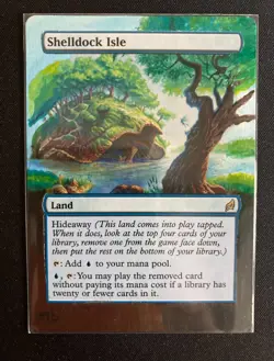 Shelldock Isle (Lorwyn MTG) ALTERED with extended art, hand painted! - Image 1