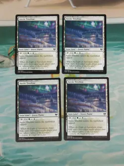 MTG Arctic Treeline x4 Kaldheim Common NM Playset - Image 1
