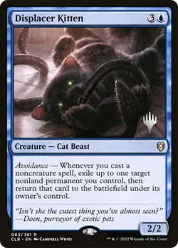 1x NM PROMO Displacer Kitten Commander Legends: Battle for Baldur's Gate Regular - Image 1