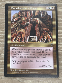 MTG Breathstealer's Crypt Visions NM MTG Magic: The Gathering Free Ship - Image 1