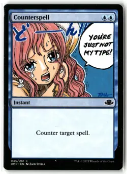 Altered MTG - Counterspell - Shirahoshi - One Piece - Hand Painted - Image 1