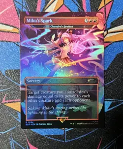 Miku's Spark NM Rainbow Foil English MTG Hatsune Secret Lair Unplayed Magic - Image 1