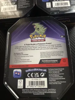 3 x Triple Whammy Collector Sealed Tins Complete Tin Set Pokemon TCG 2024 - Image 5