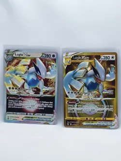 Lugia VSTAR and Gold VSTAR - Pokemon Silver Tempest English Pack Fresh Mint NM - Image 1