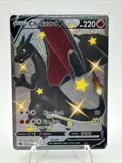 Shiny Charizard V Champions Path 079/073 Ungraded Near Mint Pokemon TCG 2020 - Image 1
