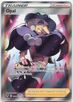 Opal 184/185 Ultra Rare Vivid Voltage Pokemon Near Mint - Image 1
